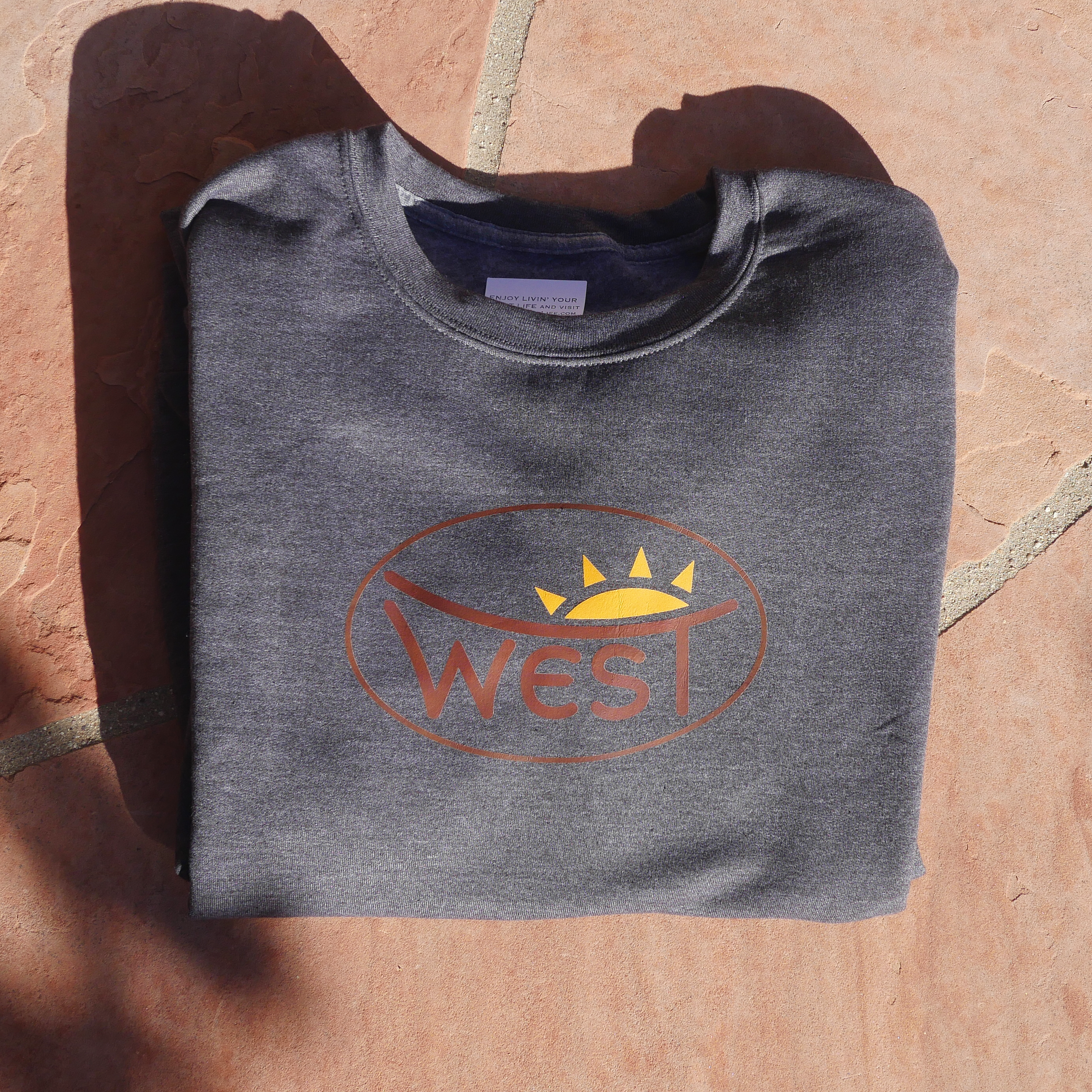 LIVIN' SUNBURST SWEATSHIRT 50/50 COTTON POLY