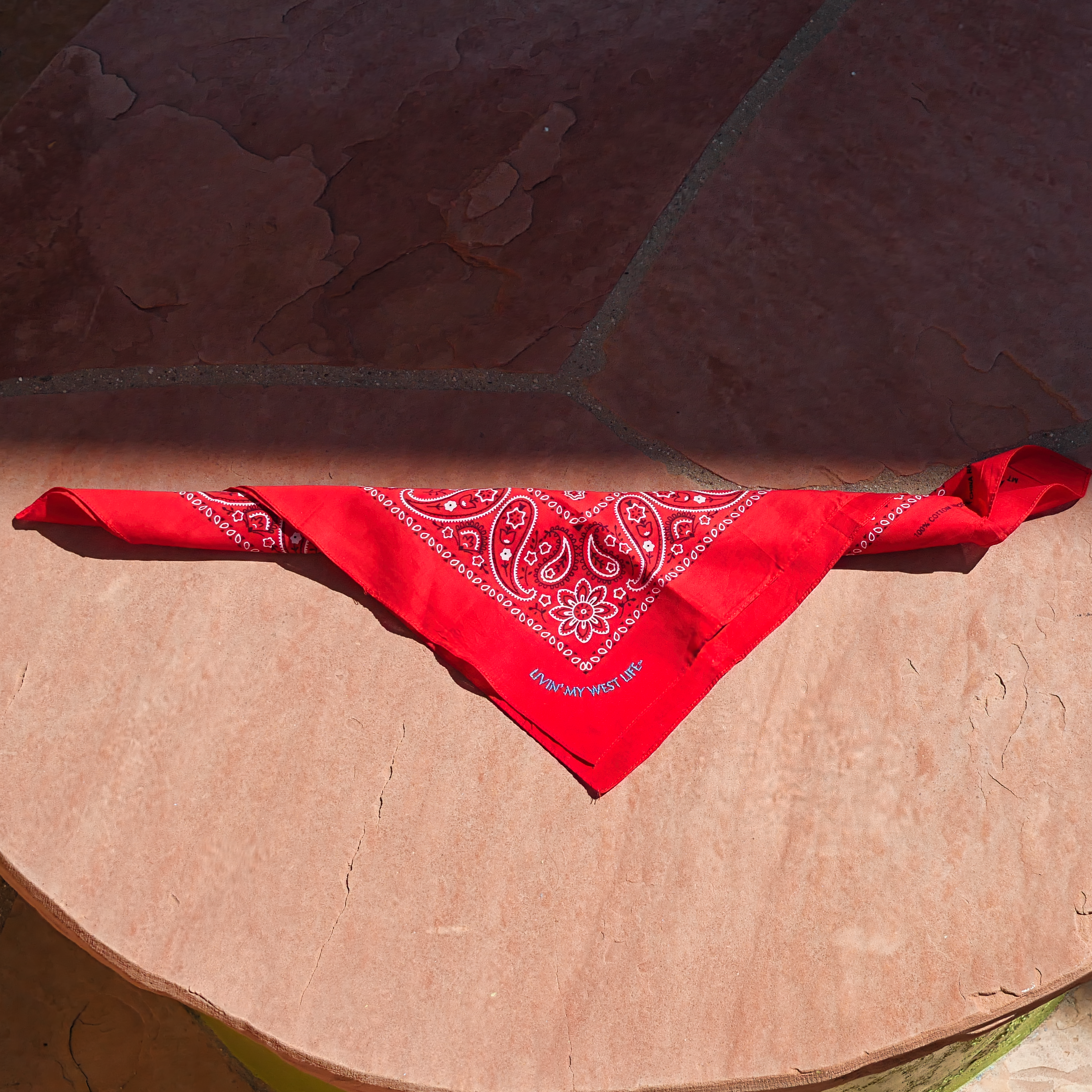 LIVIN' MY WEST LIFE STRAIGHT-UP BANDANA
