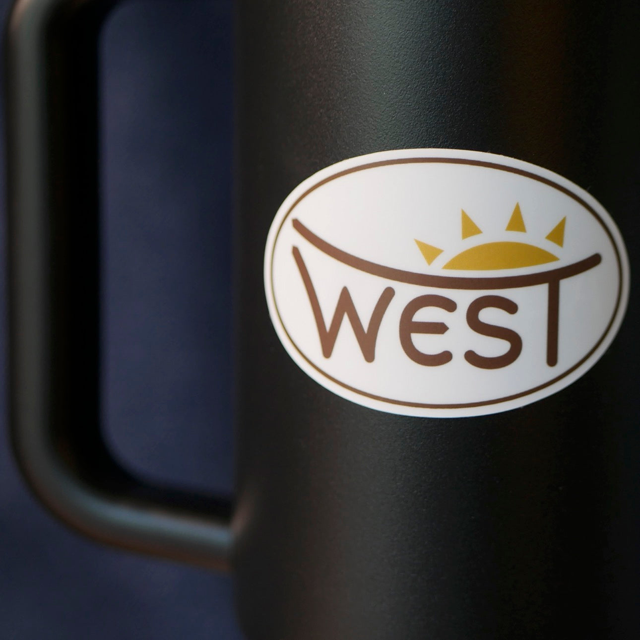 Sunburst WEST premium vinyl sticker