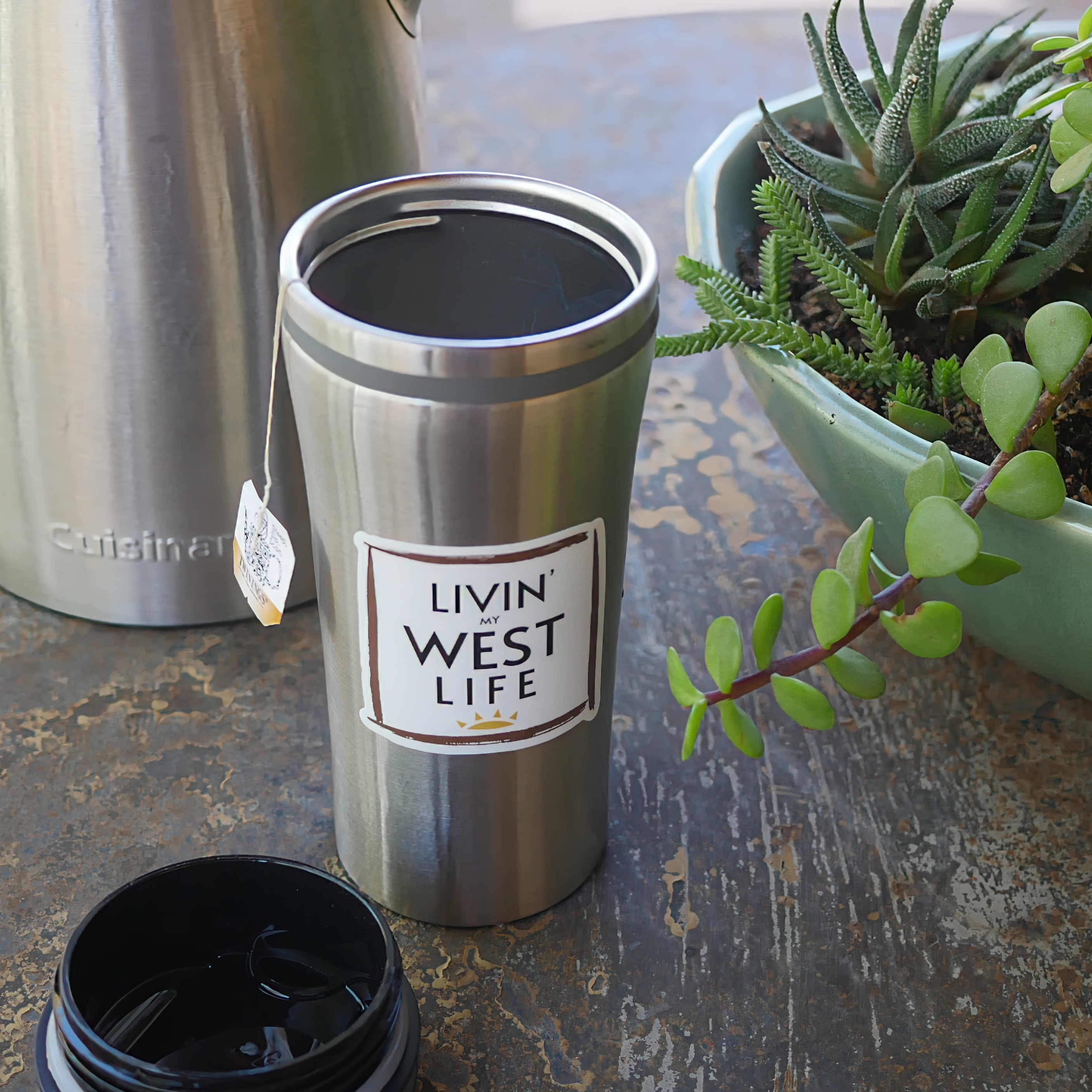LIVIN' STAINLESS STEEL 15OZ TUMBLER